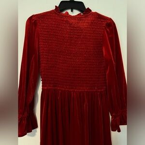 Velvet red dress